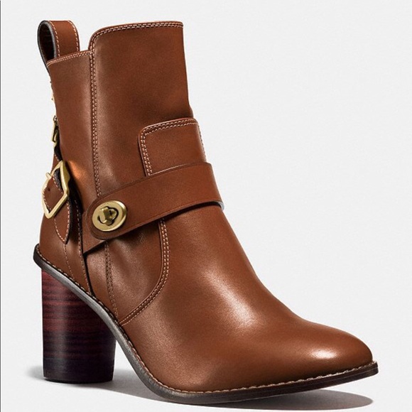 Coach Shoes - NWT Coach Moto Bootie Heel Size 10